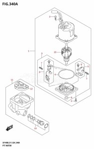 DF140BT From 14005F-440001 (E11 - E40)  2024 drawing PTT MOTOR (DF140BT,DF140BZ)