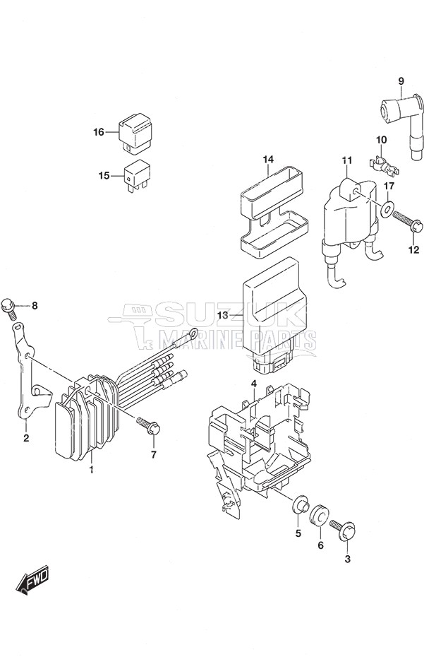 Rectifier/Ignition Coil Non-Remote Control