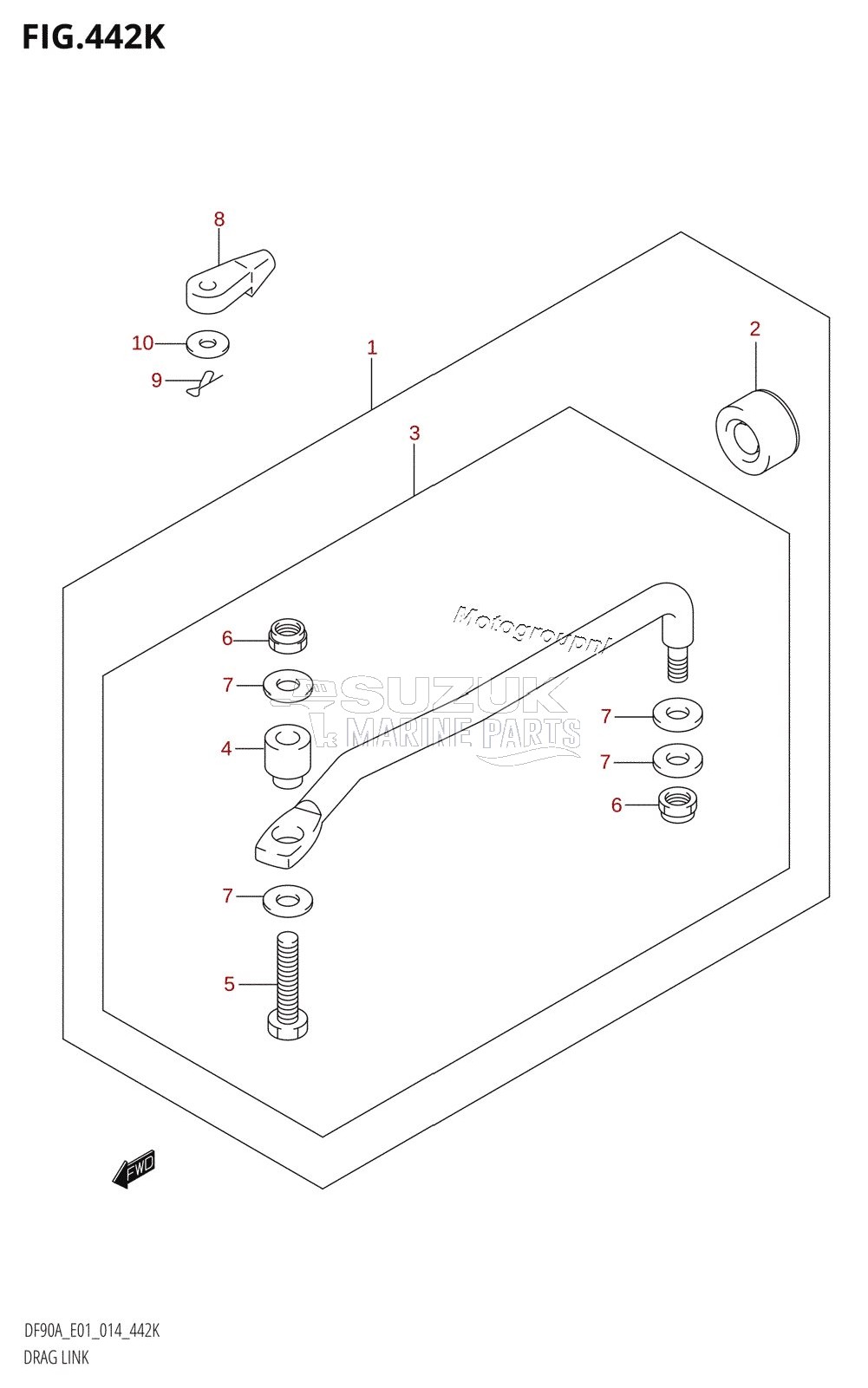 DRAG LINK (DF90ATH:E40)