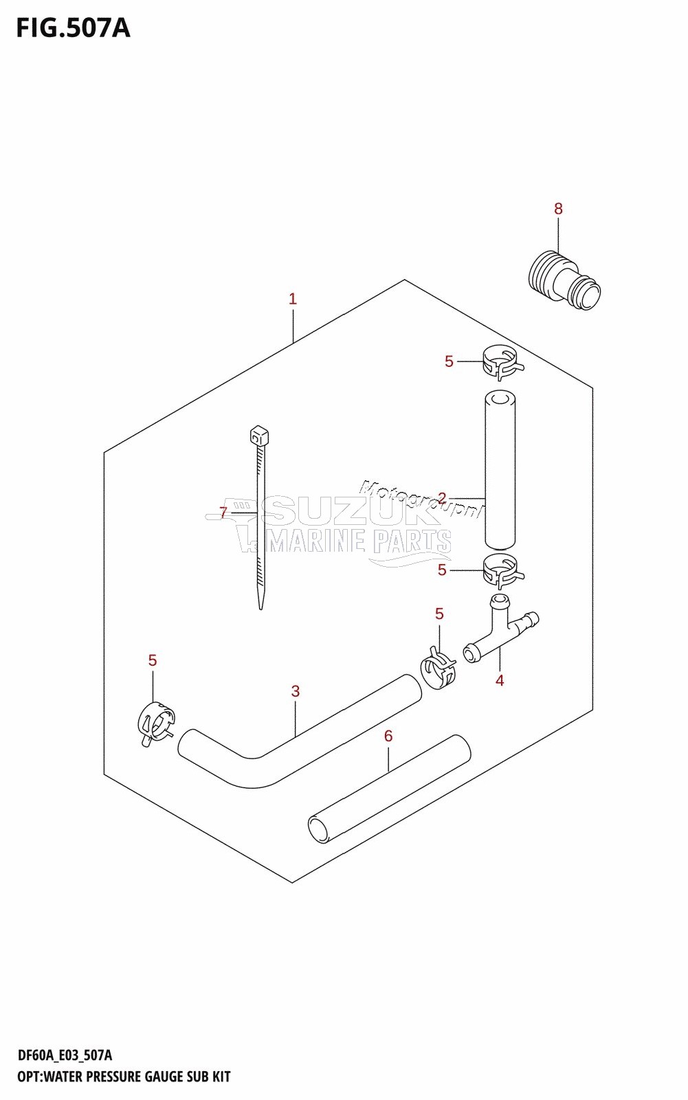 OPT:WATER PRESSURE GAUGE SUB KIT