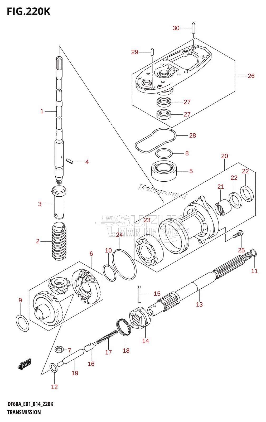 TRANSMISSION (DF60AQH:E40)