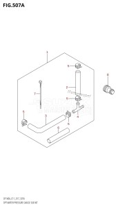 DF115A From 11503F-710001 (E11 E40)  2017 drawing OPT:WATER PRESSURE GAUGE SUB KIT