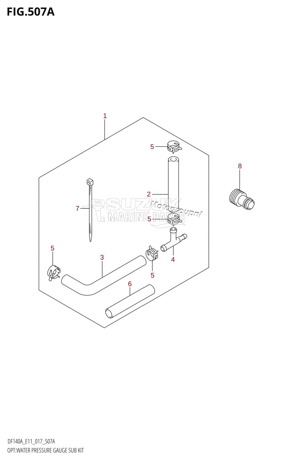 OPT:WATER PRESSURE GAUGE SUB KIT