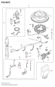 DF20A From 02002F-410001 (P01)  2014 drawing OPT:STARTING MOTOR (MANUAL STARTER) (DF20A:P01:M-STARTER)