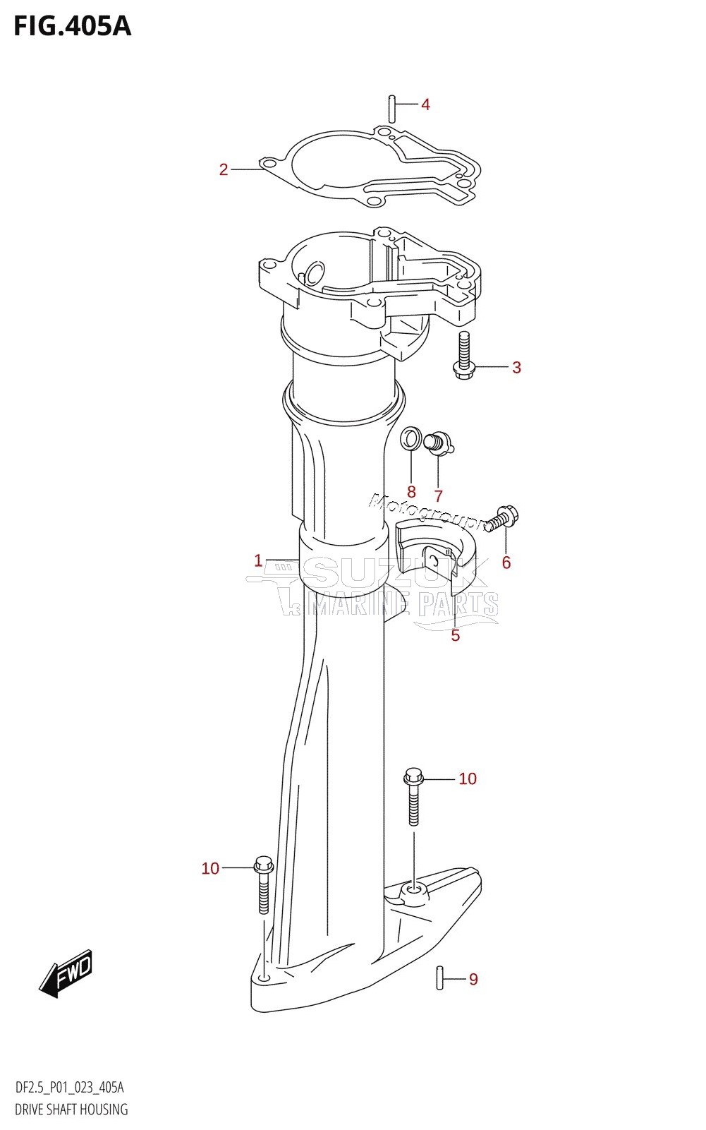 DRIVE SHAFT HOUSING (S-TRANSOM)