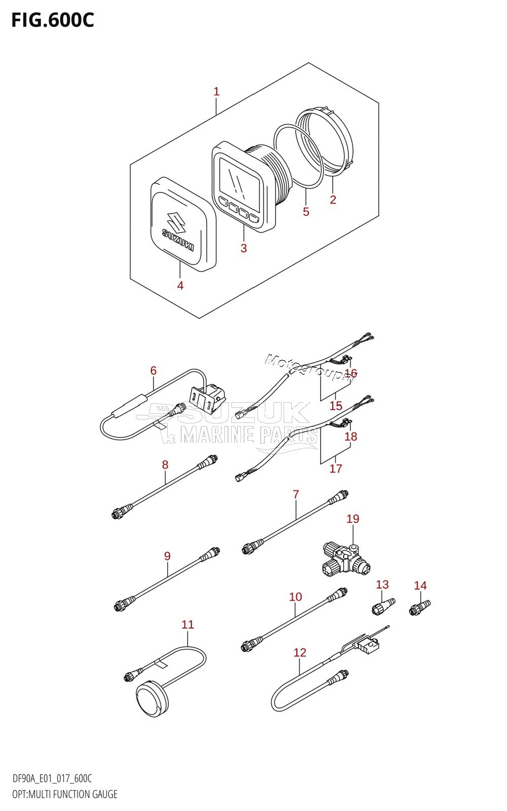 OPT:MULTI FUNCTION GAUGE (DF70ATH:E01)