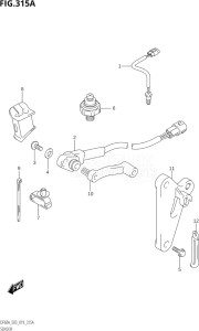 05004F-910001 (2019) 50hp E03-USA (DF50AVT) DF50A drawing SENSOR (DF40A,DF50A)