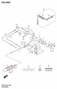 DF20A From 02002F-710001 (P03)  2017 drawing TILLER HANDLE (DF15A:P03)