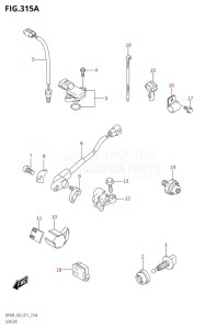 07003F-710001 (2017) 70hp E03-USA (DF70AT) DF70A drawing SENSOR