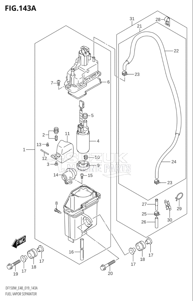 FUEL VAPOR SEPARATOR