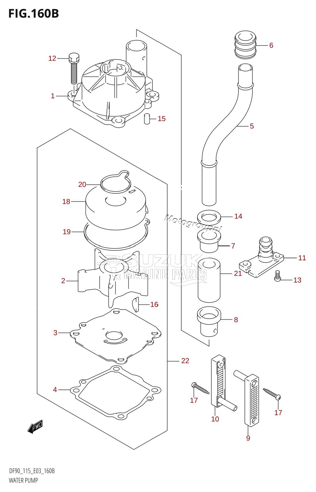 WATER PUMP (K6,K7,K8)