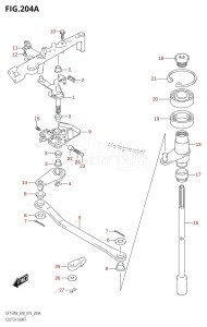 DF150 From 15002Z-910001 (E40)  2019 drawing CLUTCH SHAFT