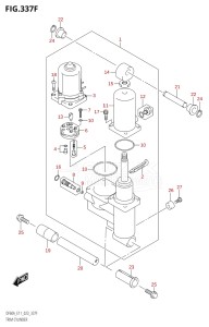 06002F-240001 (2022) 60hp E01 E40 E11-Gen. Export - Costa Rica (DF60AQH  DF60AQH  DF60AT  DF60AT  DF60ATH  DF60ATH) DF60A drawing TRIM CYLINDER ((DF50AVT,DF50AVTH,DF60AVT,DF40ASVT,DF60AVTH):(022,023))