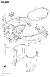 DF150 From 15002F-210001 (E01 E40)  2012 drawing SIDE COVER (DF150Z:E40)