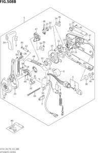 02504F-140001 (2021) 25hp P03-U.S.A (DF25A   DF25AT   DF25ATH   DT25K) DF25A drawing OPT:REMOTE CONTROL (DF25A:(022,023))