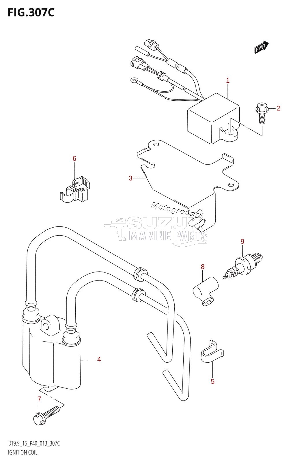 IGNITION COIL (DT9.9K:P36)