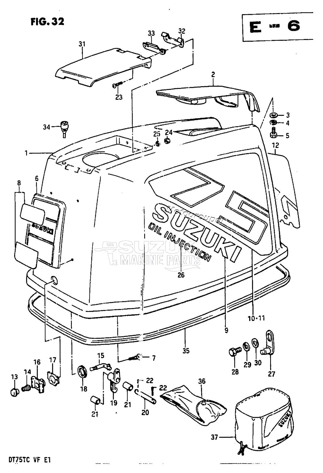 ENGINE COVER (MODEL VF)