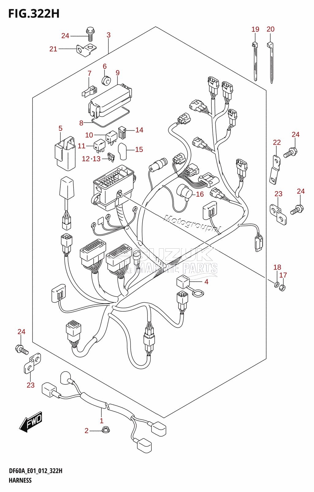 HARNESS (DF60AQH:E01)