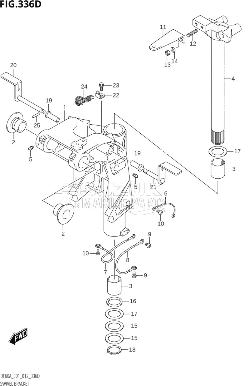 SWIVEL BRACKET (DF50A:E01)