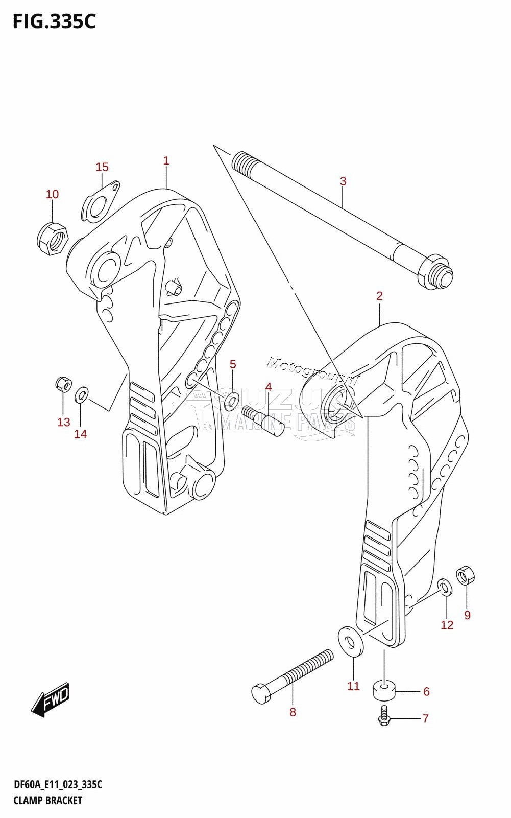 CLAMP BRACKET (DF40ATH,DF50ATH)