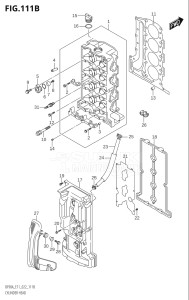 07003F-240001 (2022) 70hp E11 E40-Gen. Export 1-and 2 (DF70AT  DF70ATH  DF70ATH) DF70A drawing CYLINDER HEAD (SEE NOTE)