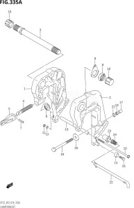 02503F-410001 (2014) 25hp E03-USA (DF25  DF25A    DF25AT    DF25ATH    DF25Q  DF25R) DF25 drawing CLAMP BRACKET (DF25:E03)