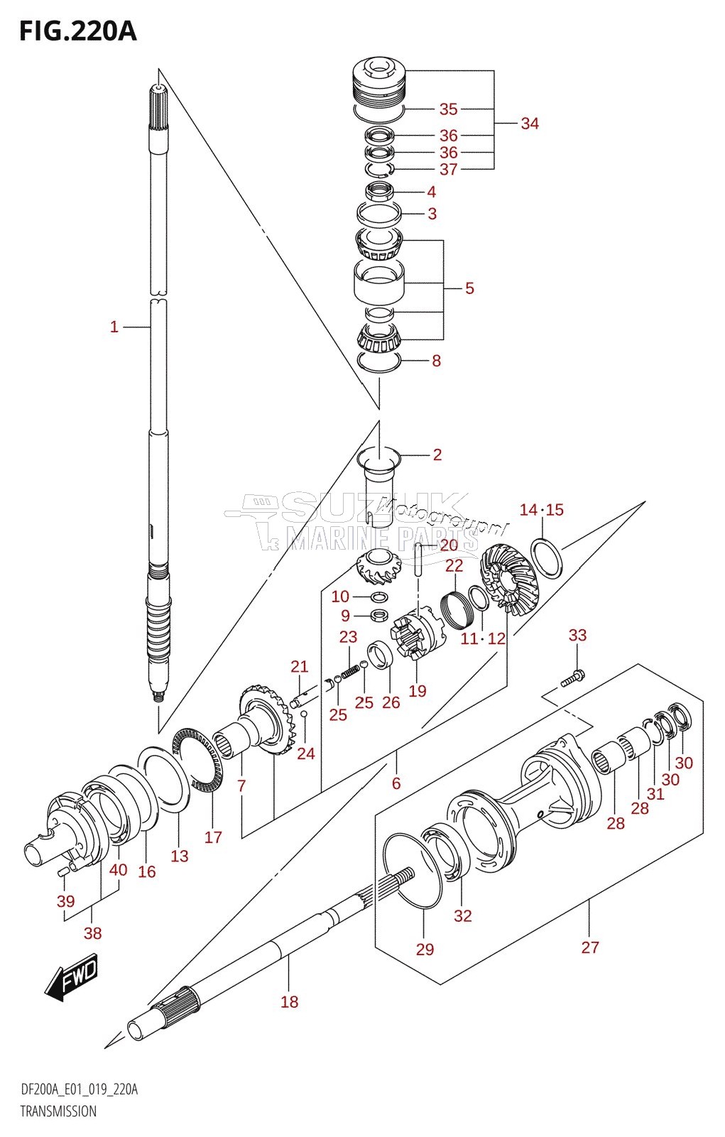 TRANSMISSION (DF200AT,DF175AT,DF150AT)