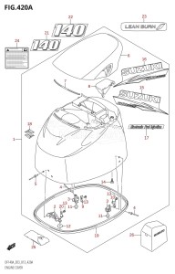 DF140AZ From 14003Z-310001 (E03)  2013 drawing ENGINE COVER