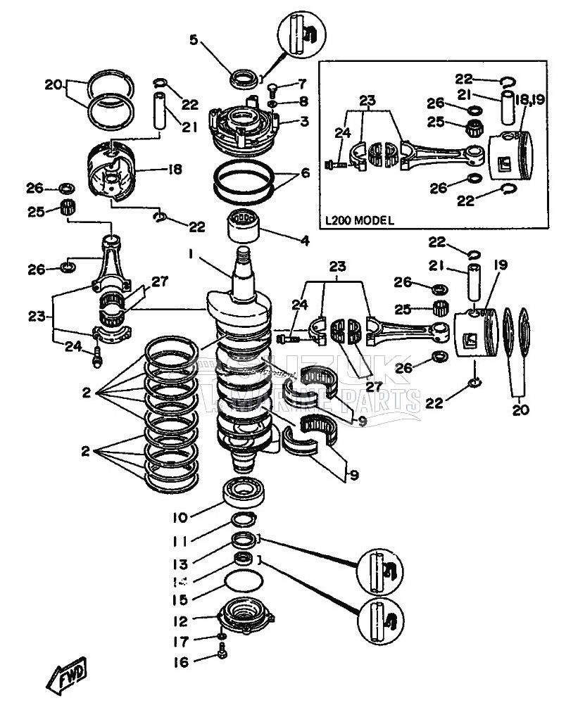 CRANKSHAFT--PISTON