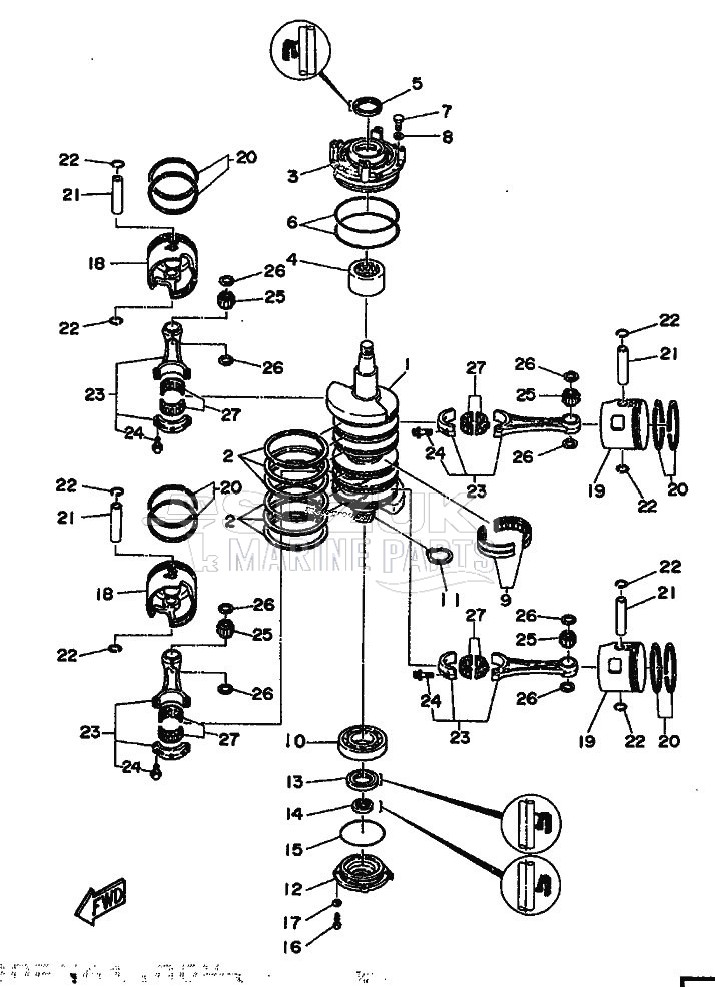 CRANKSHAFT--PISTON