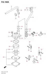 DF70 From 07001F-880001 (E01 E40)  2008 drawing WATER PUMP (W,X,Y,K1,K2,K3,K4,K5,K6,K7)