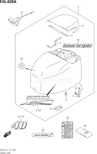 04003F-210001 (2012) 40hp E01-Gen. Export 1 (DF40AQH  DF40AT) DF40A drawing ENGINE COVER (DF40A:E01)