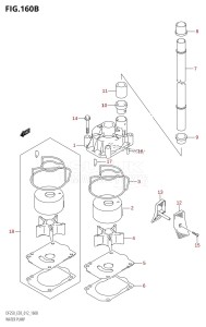 DF225Z From 22503Z-210001 (E03)  2012 drawing WATER PUMP (DF200Z:E03)