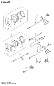 DF200Z From 20002Z-140001 (E01 E40)  2021 drawing OPT:MULTI FUNCTION GAUGE (1) (022,023)