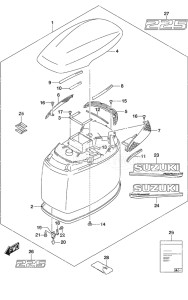 Outboard DF 225 drawing Engine Cover