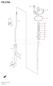 06002F-410001 (2014) 60hp E03-USA (DF60A) DF60A drawing SHIFT ROD (DF50AVT)