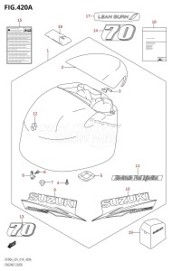 DF80A From 08002F-410001 (E01 E40)  2014 drawing ENGINE COVER (DF70A:E01)