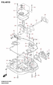 DF250AP From 25003P-910001 (E03)  2019 drawing ENGINE HOLDER (DF250A)