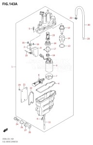 04003F-110001 (2011) 40hp E03-USA (DF40AT) DF40A drawing FUEL VAPOR SEPARATOR