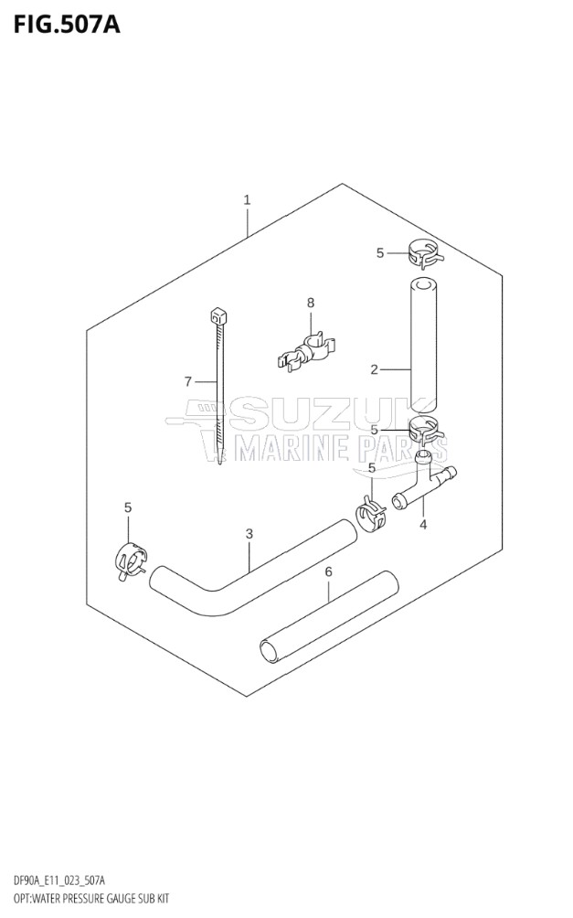 OPT:WATER PRESSURE GAUGE SUB KIT