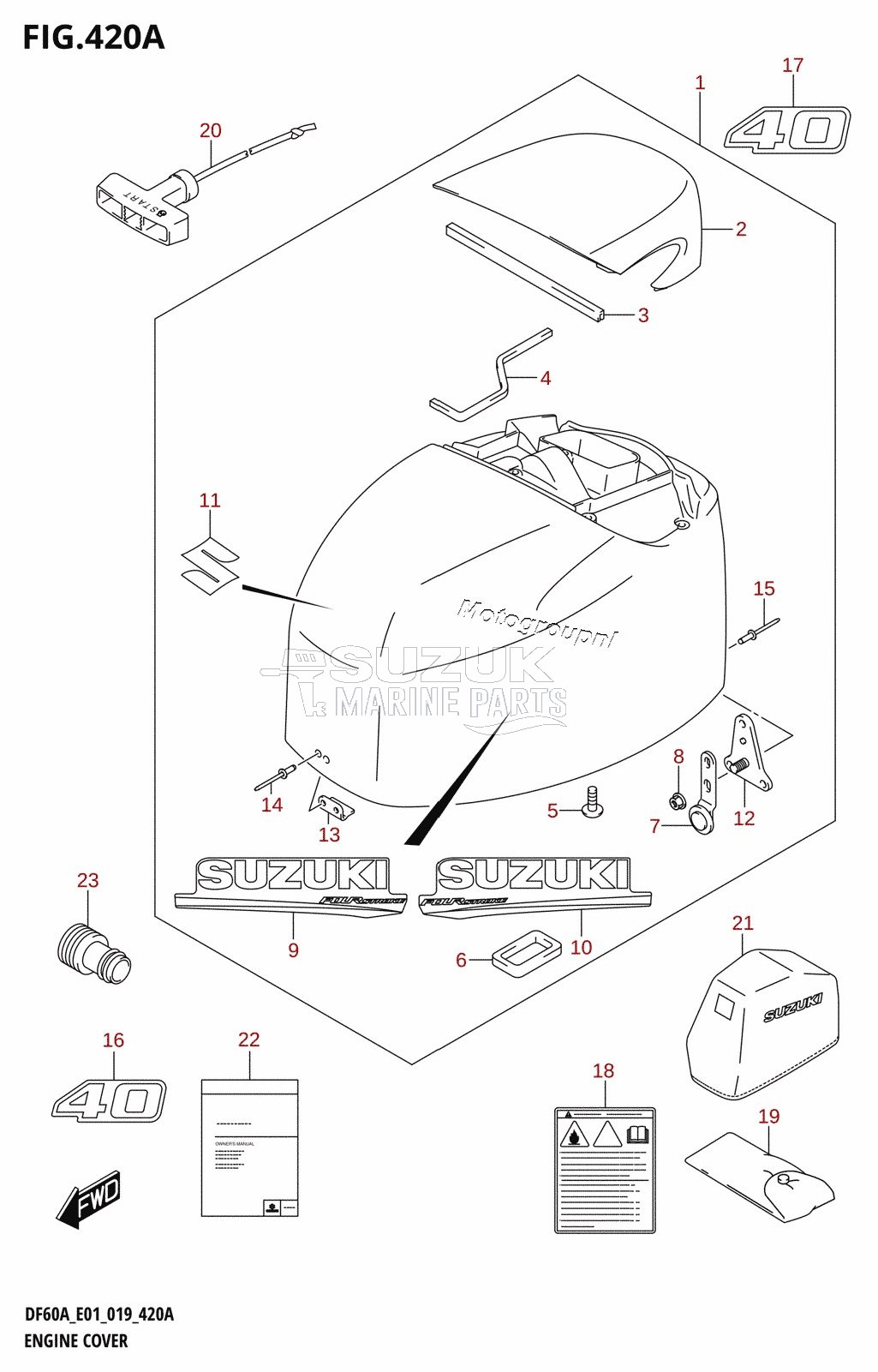 ENGINE COVER (DF40A:E01)