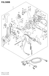 07003F-240001 (2022) 70hp E11 E40-Gen. Export 1-and 2 (DF70AT  DF70ATH  DF70ATH) DF70A drawing OPT:REMOTE CONTROL (SEE NOTE)