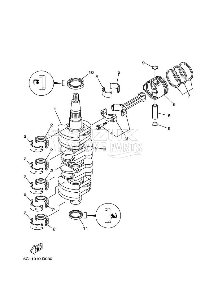 CRANKSHAFT--PISTON