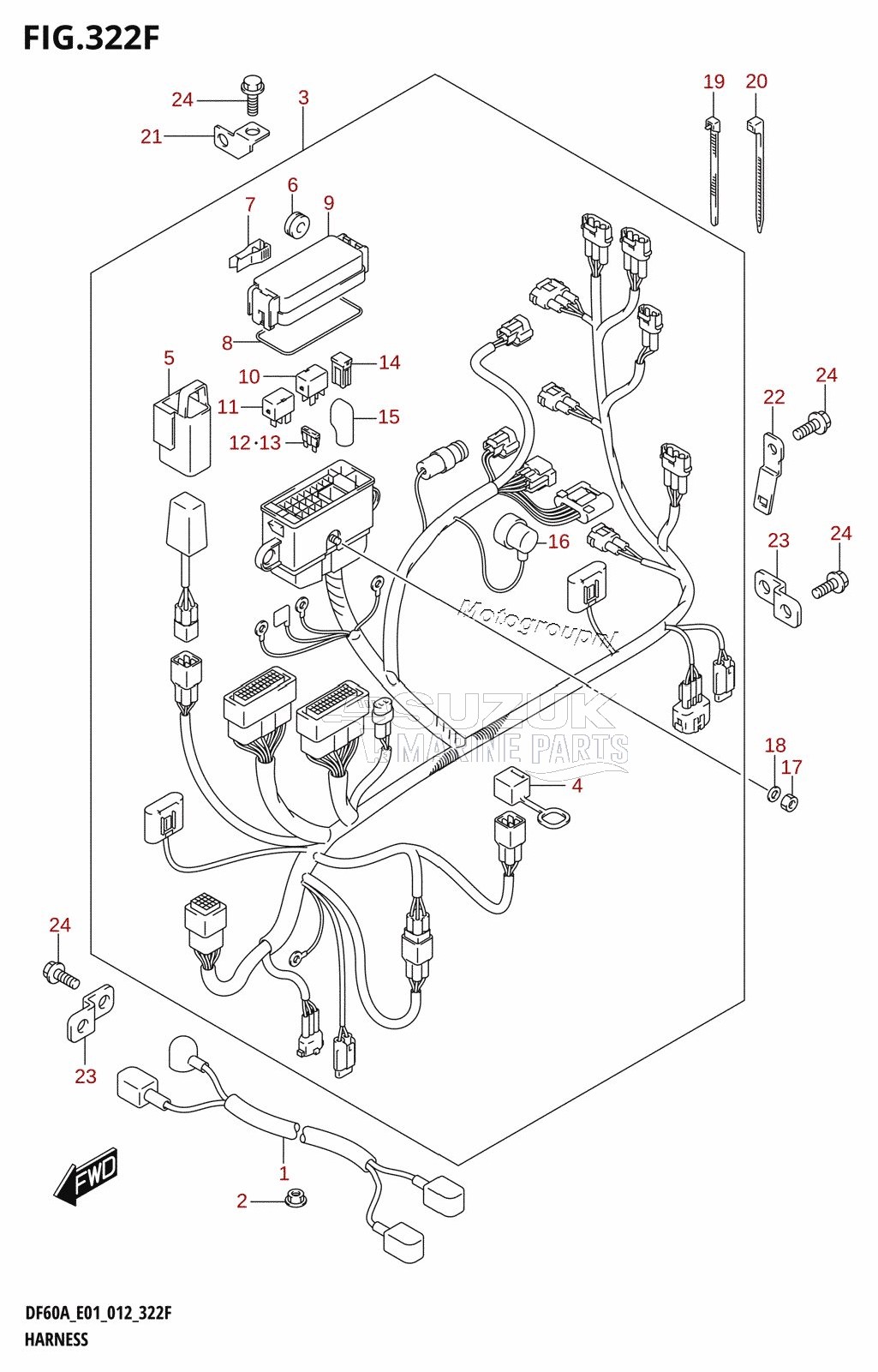 HARNESS (DF60A:E01)