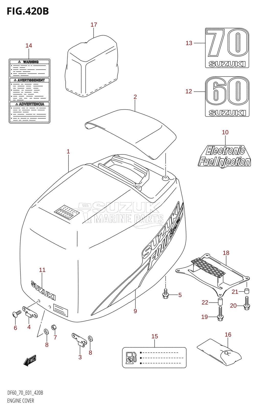 ENGINE COVER (K3,K4,K5,K6,K7,K8,K9)