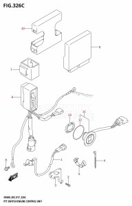 DF60A From 06003F-710001 (E03)  2017 drawing PTT SWITCH /​ ENGINE CONTROL UNIT (DF60A:E03)