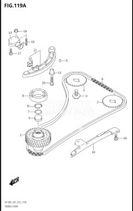 10005F-340001 (2023) 100hp E01-Gen. Export 1 (DF100C) DF100C drawing TIMING CHAIN