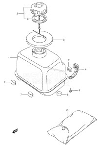 J4 From 00401J-801001 ()  1991 drawing FUEL TANK (DT4,W /​ TANK)