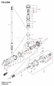 DF175AT From 17503F-440001 (E11 - E40)  2024 drawing TRANSMISSION (DF200AT,DF175AT,DF150AT)