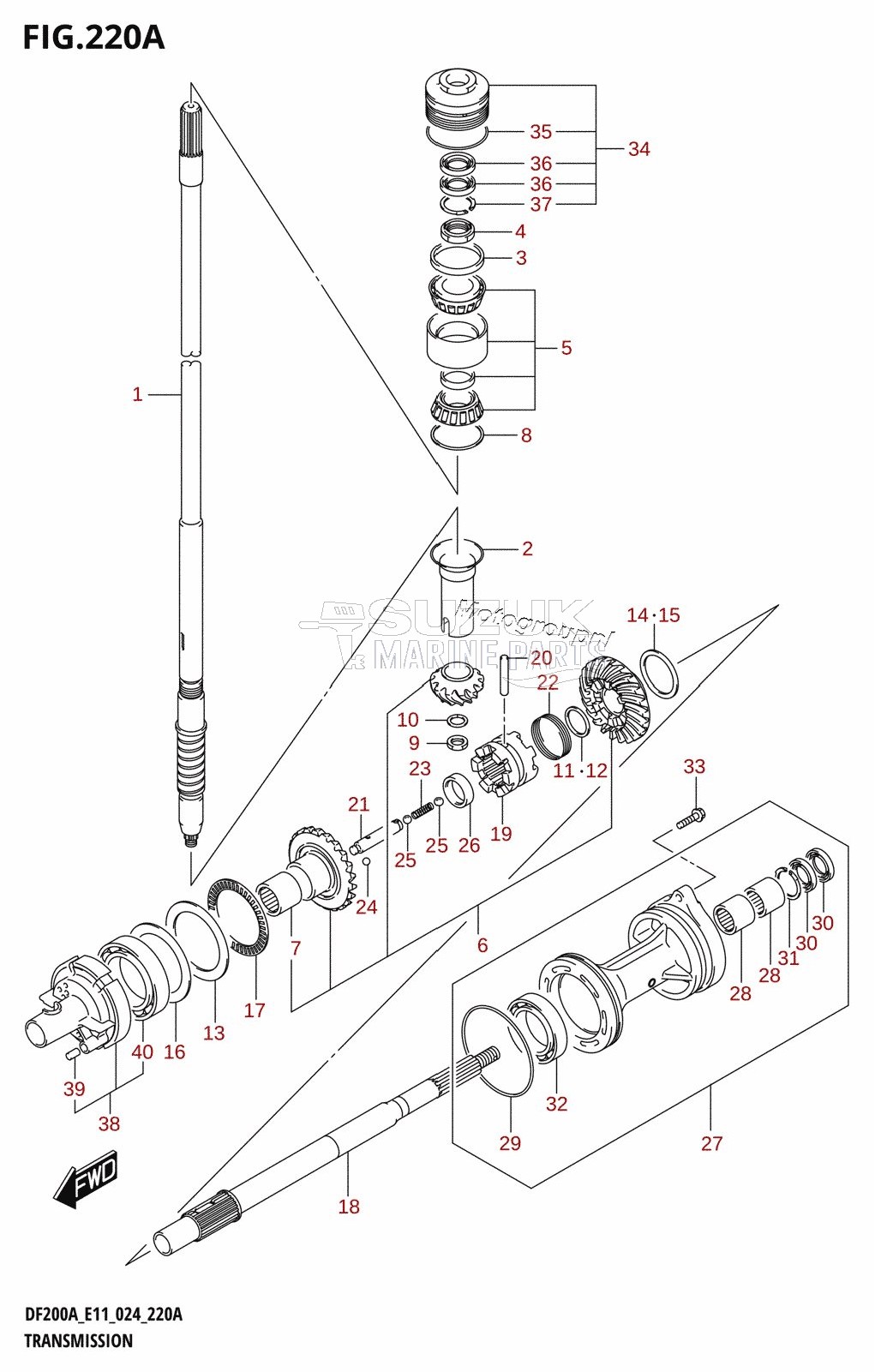 TRANSMISSION (DF200AT,DF175AT,DF150AT)